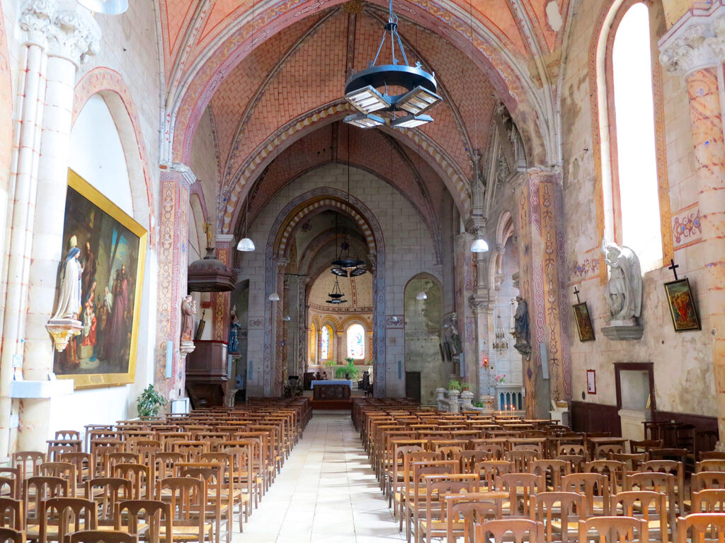 Montmorillon, église Notre-Dame. Tableau : saint Hilaire ressuscitant l’Enfant.